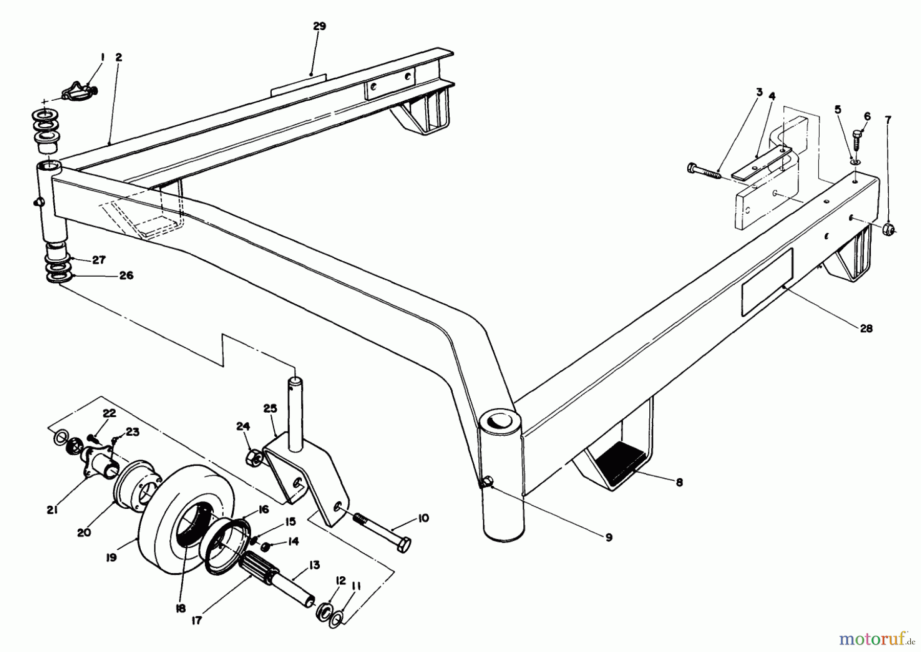 Toro Neu Mowers, Deck Assembly Only 30544 (117/120) - Toro 44