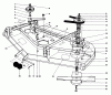 Toro 30544 (117/120) - 44" Side Discharge Mower, Groundsmaster 117/120, 1990 (000001-099999) Ersatzteile CUTTING UNIT MODEL NO. 30768 #1