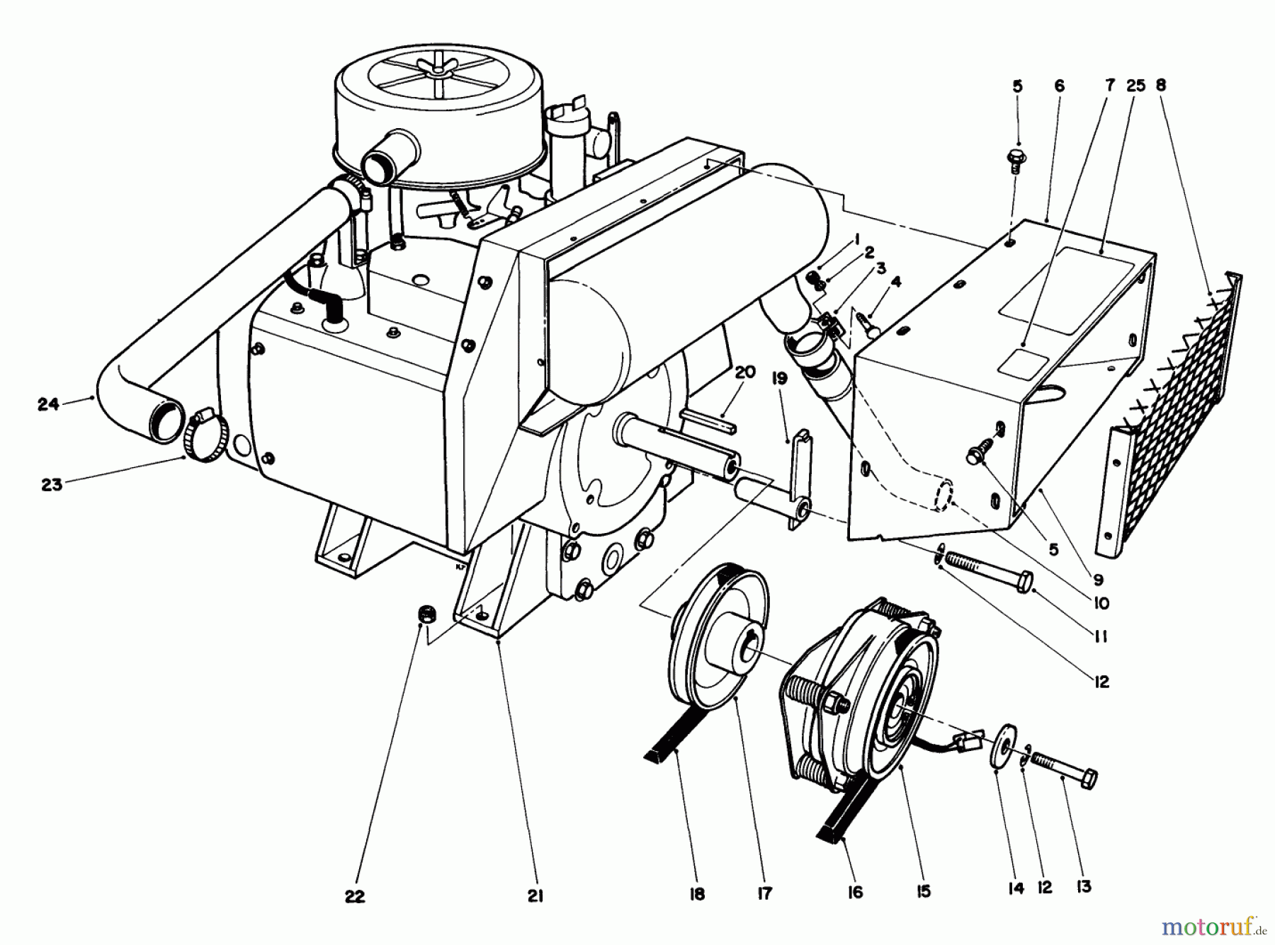Toro Neu Mowers, Deck Assembly Only 30544 (117/120) - Toro 44