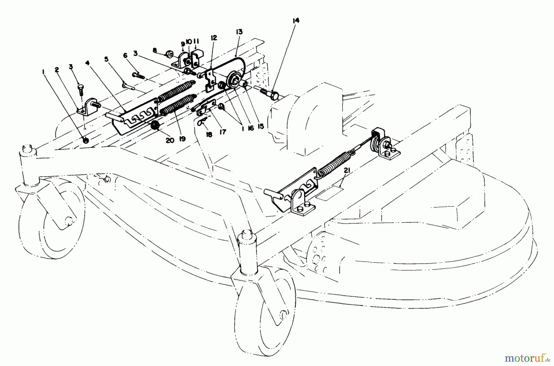 Toro Neu Mowers, Deck Assembly Only 30544 (117/120) - Toro 44