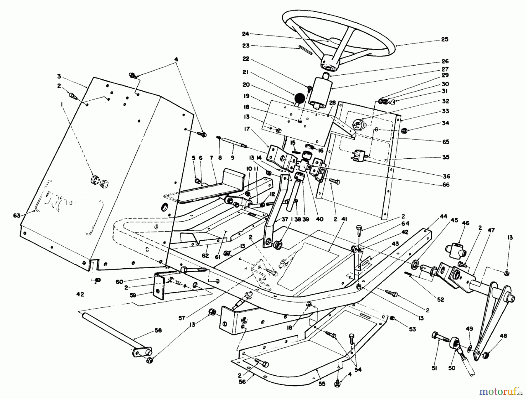 Toro Neu Mowers, Deck Assembly Only 30544 (117/120) - Toro 44