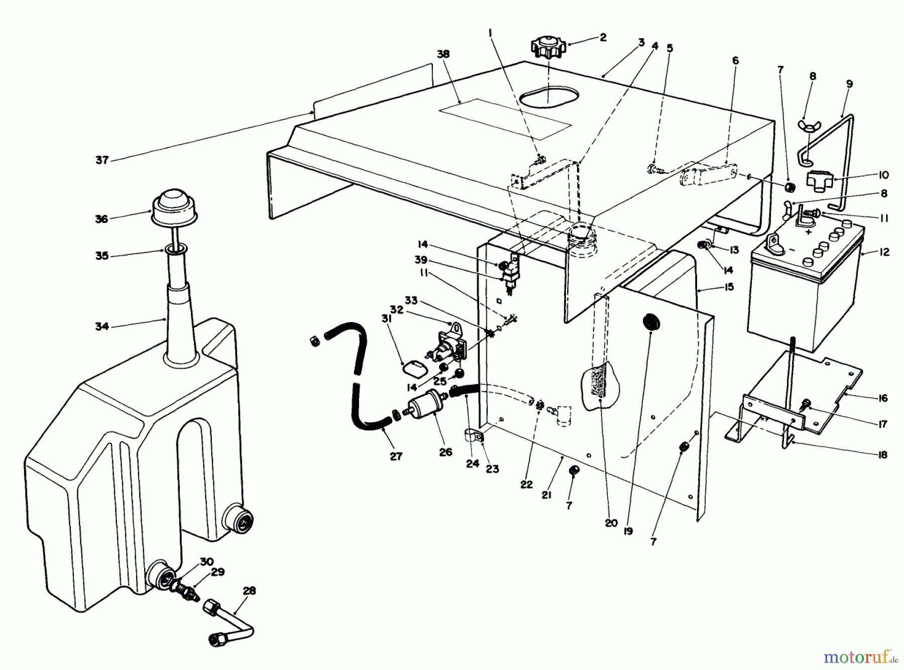 Toro Neu Mowers, Deck Assembly Only 30544 (117/120) - Toro 44