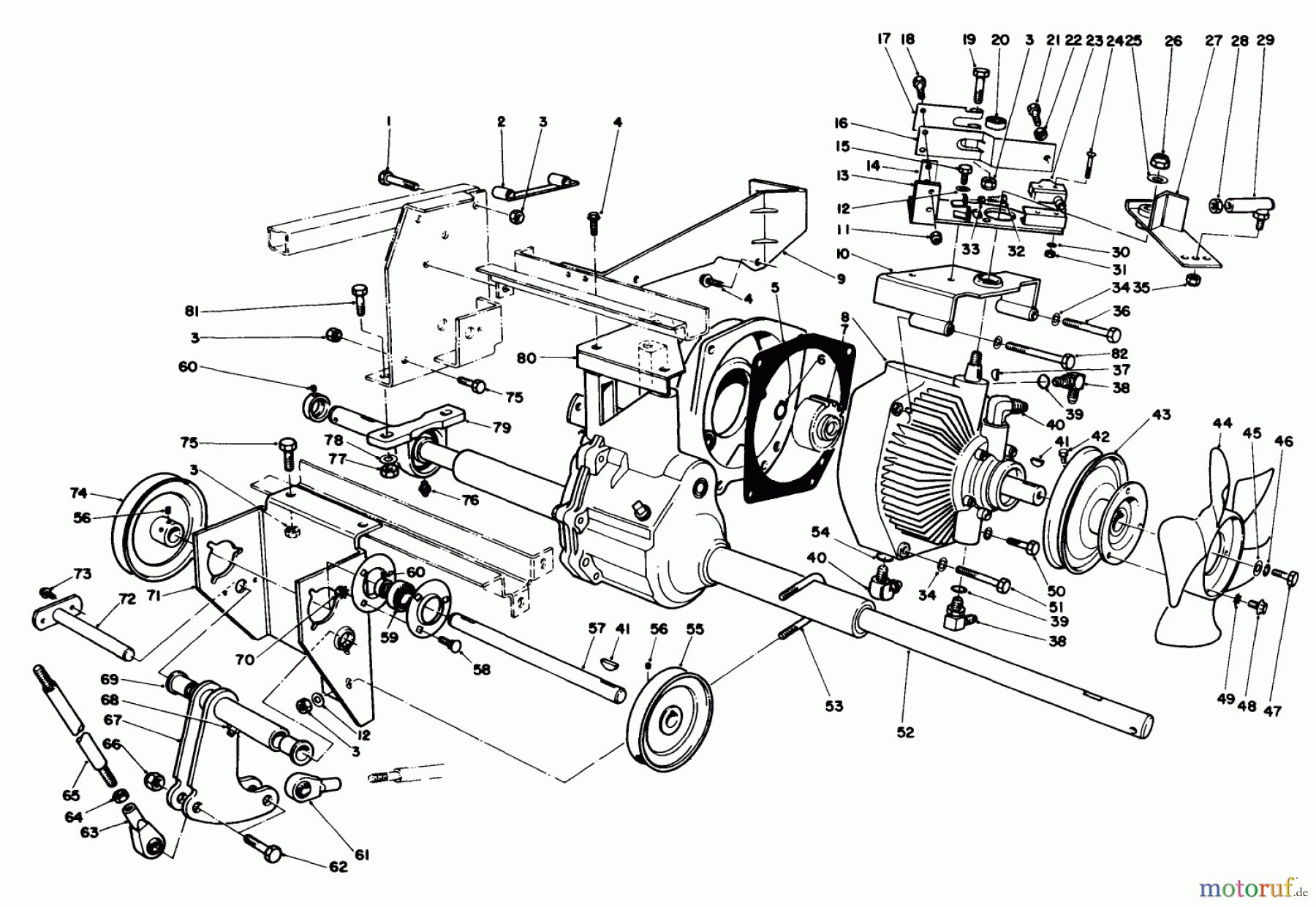 Toro Neu Mowers, Deck Assembly Only 30544 (117/120) - Toro 44