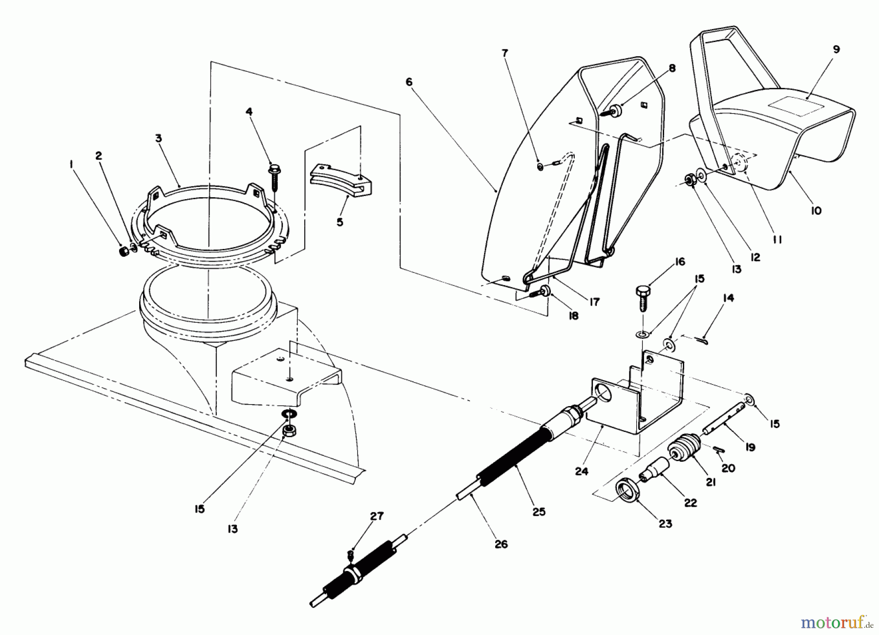 Toro Neu Mowers, Deck Assembly Only 30544 (117/120) - Toro 44