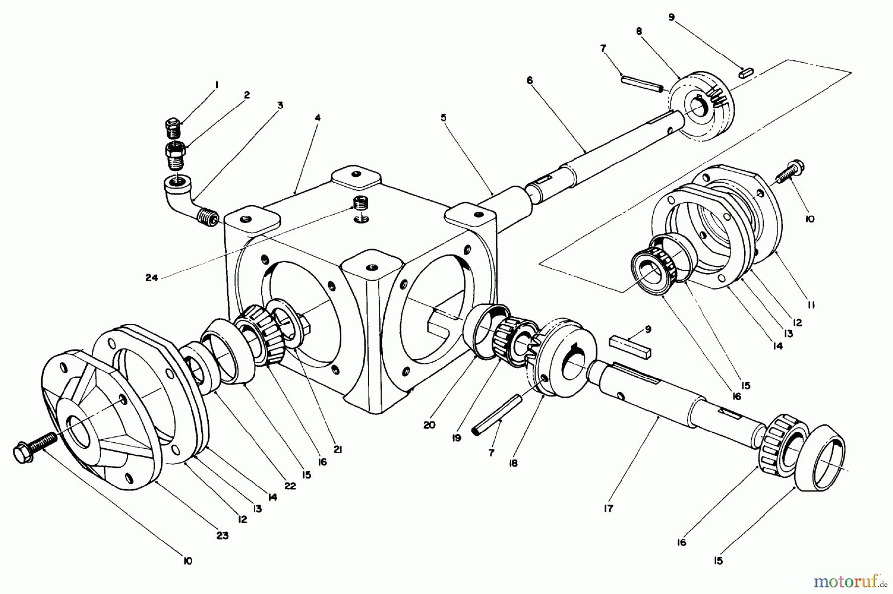 Toro Neu Mowers, Deck Assembly Only 30544 (117/120) - Toro 44