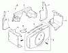 Toro 30544 (117/120) - 44" Side Discharge Mower, Groundsmaster 117/120, 1991 (100001-199999) Ersatzteile BAFFLES & SHROUD-ENGINE KOHLER MODEL NO. M18QS-24657