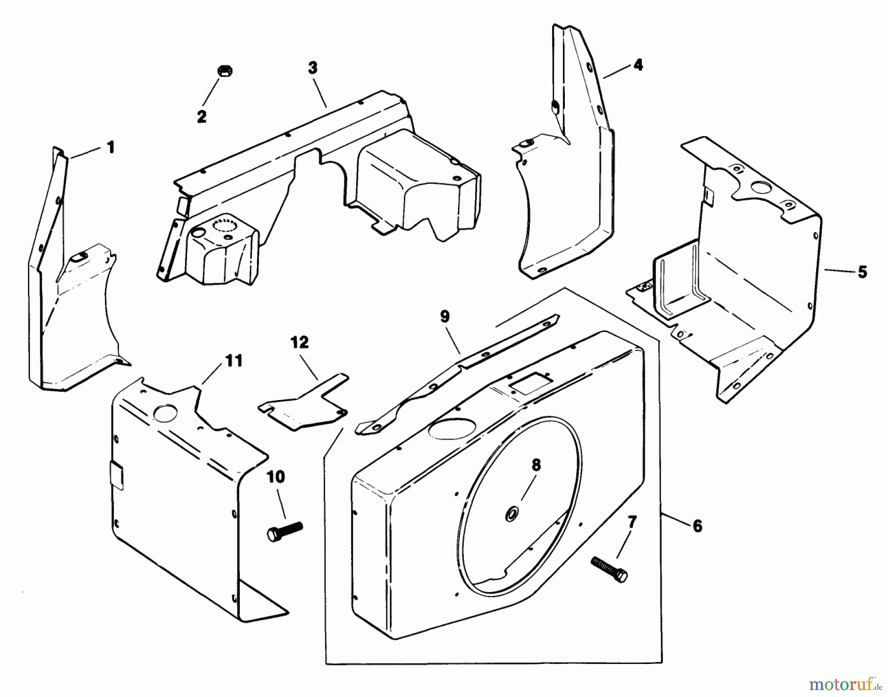 Toro Neu Mowers, Deck Assembly Only 30544 (117/120) - Toro 44