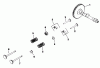 Toro 30544 (117/120) - 44" Side Discharge Mower, Groundsmaster 117/120, 1991 (100001-199999) Ersatzteile CAMSHAFT & VALVES-ENGINE KOHLER MODEL NO. M18GS-24657