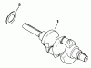 Toro 30544 (117/120) - 44" Side Discharge Mower, Groundsmaster 117/120, 1991 (100001-199999) Ersatzteile CRANKSHAFT-ENGINE KOHLER MODEL NO. M180QS-24657