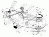 Toro 30544 (117/120) - 44" Side Discharge Mower, Groundsmaster 117/120, 1991 (100001-199999) Ersatzteile CUTTING UNIT MODEL NO. 30753 #1