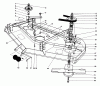 Toro 30544 (117/120) - 44" Side Discharge Mower, Groundsmaster 117/120, 1991 (100001-199999) Ersatzteile CUTTING UNIT MODEL NO. 30768 #1