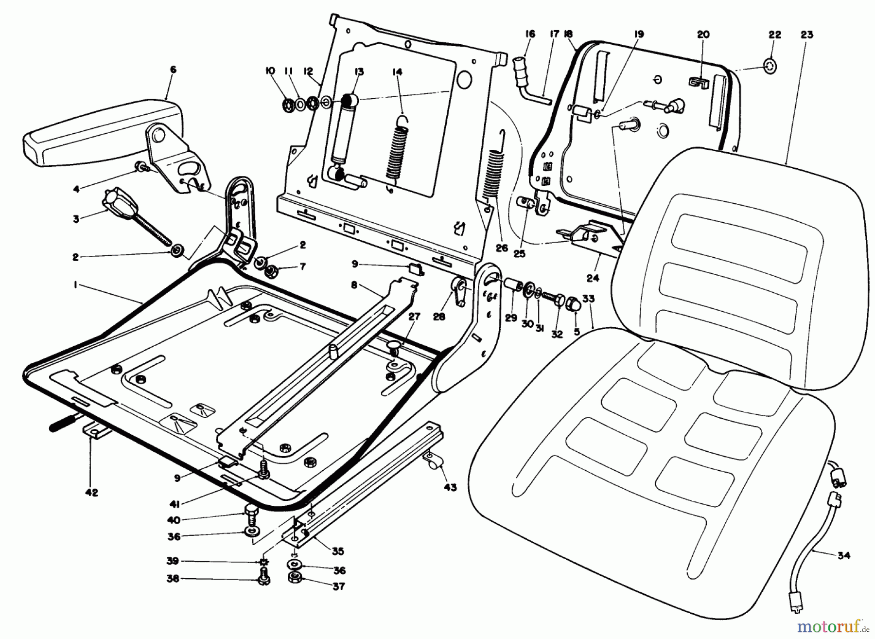 Toro Neu Mowers, Deck Assembly Only 30544 (117/120) - Toro 44