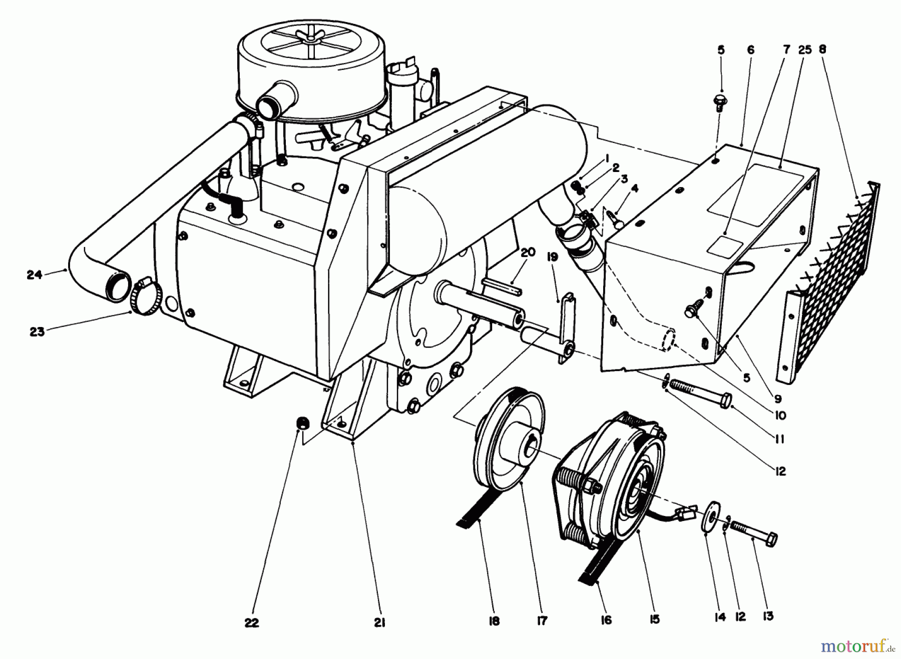 Toro Neu Mowers, Deck Assembly Only 30544 (117/120) - Toro 44