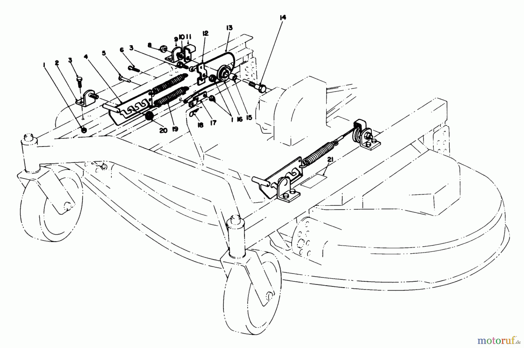 Toro Neu Mowers, Deck Assembly Only 30544 (117/120) - Toro 44