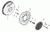 Toro 30544 (117/120) - 44" Side Discharge Mower, Groundsmaster 117/120, 1991 (100001-199999) Ersatzteile FLYWHEEL-ENGINE KOHLER MODEL NO. M18QS-24657