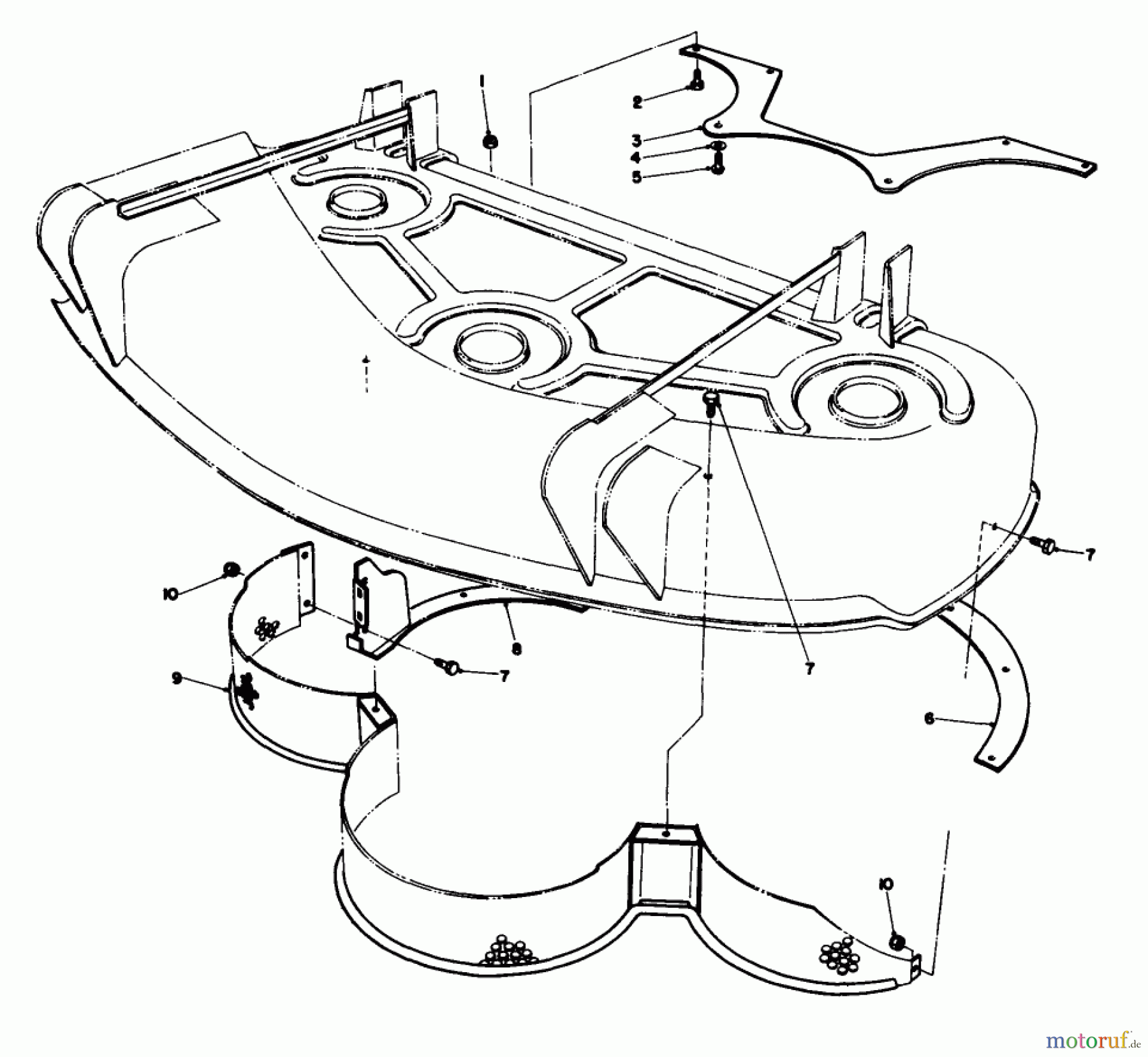  Toro Neu Mowers, Deck Assembly Only 30544 (117/120) - Toro 44