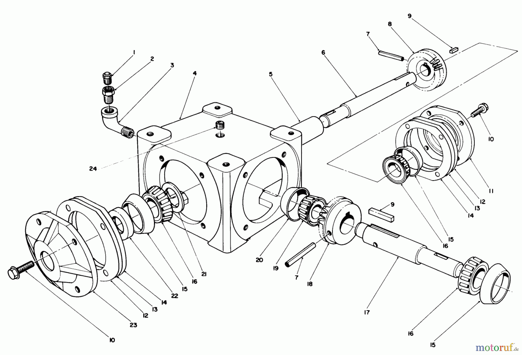 Toro Neu Mowers, Deck Assembly Only 30544 (117/120) - Toro 44