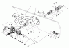 Toro 30544 (117/120) - 44" Side Discharge Mower, Groundsmaster 117/120, 1992 (200001-299999) Ersatzteile 44" SNOWTHROWER MODEL NO. 30761 (OPTIONAL)