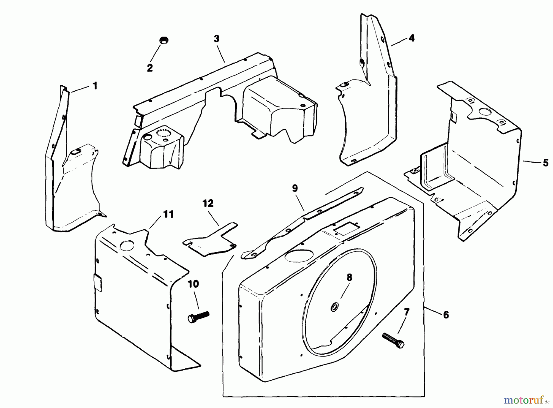 Toro Neu Mowers, Deck Assembly Only 30544 (117/120) - Toro 44