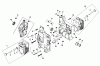 Toro 30544 (117/120) - 44" Side Discharge Mower, Groundsmaster 117/120, 1992 (200001-299999) Ersatzteile CRANKCASE-ENGINE KOHLER MODEL NO. M18QS-24657