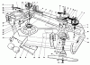 Toro 30544 (117/120) - 44" Side Discharge Mower, Groundsmaster 117/120, 1992 (200001-299999) Ersatzteile CUTTING UNIT MODEL NO. 30747 #1