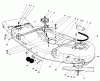 Toro 30544 (117/120) - 44" Side Discharge Mower, Groundsmaster 117/120, 1992 (200001-299999) Ersatzteile CUTTING UNIT MODEL NO. 30753 #1