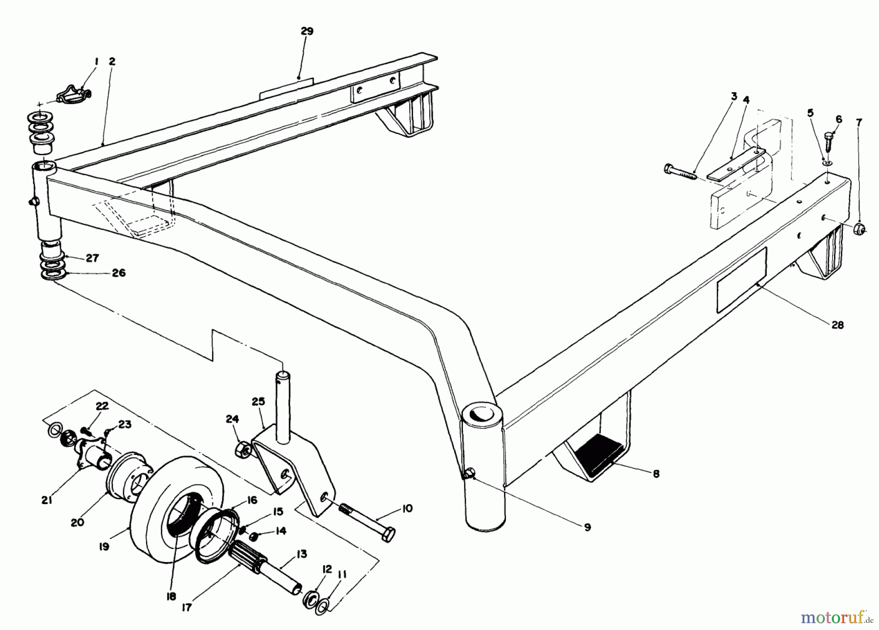  Toro Neu Mowers, Deck Assembly Only 30544 (117/120) - Toro 44