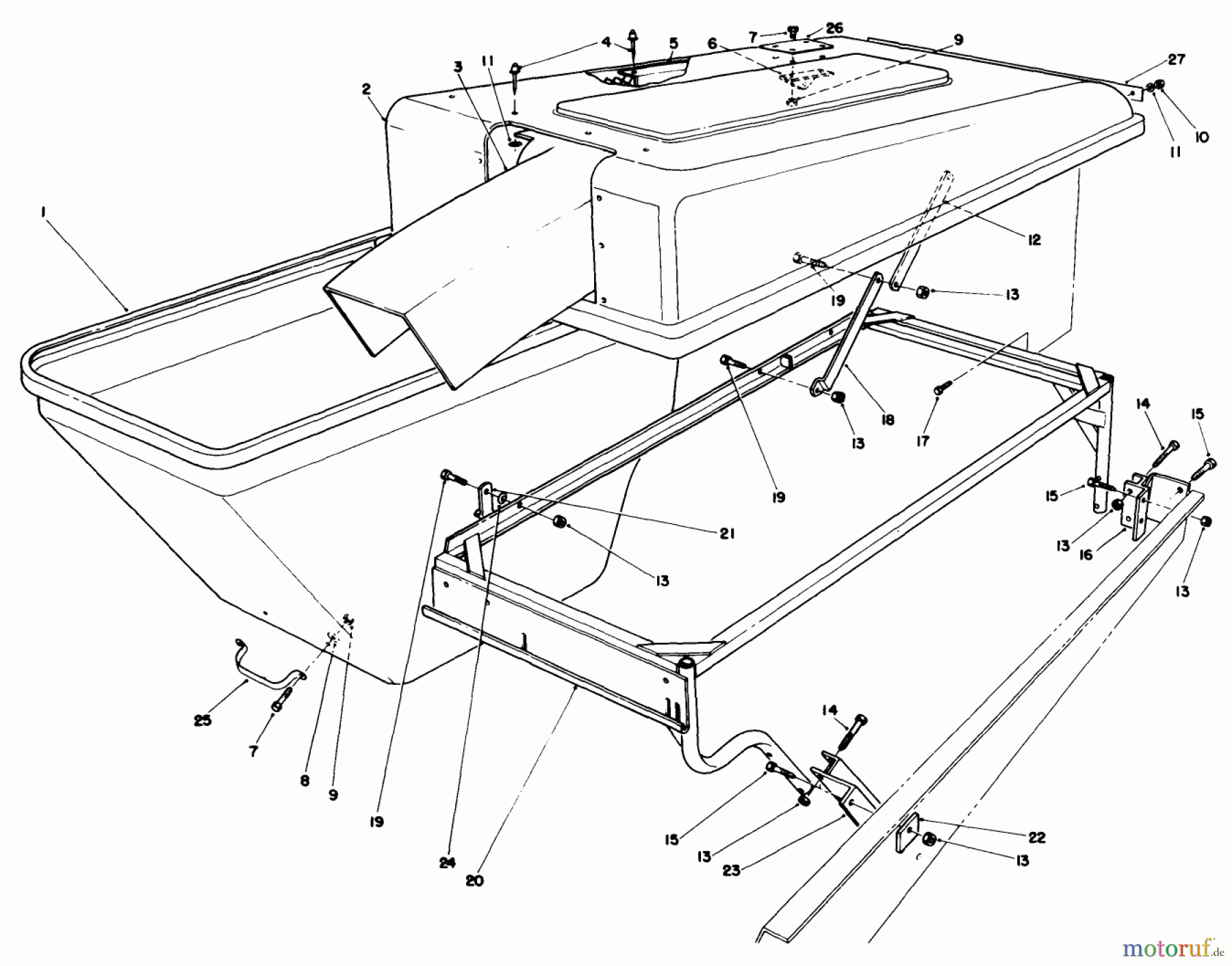 Toro Neu Mowers, Deck Assembly Only 30544 (117/120) - Toro 44