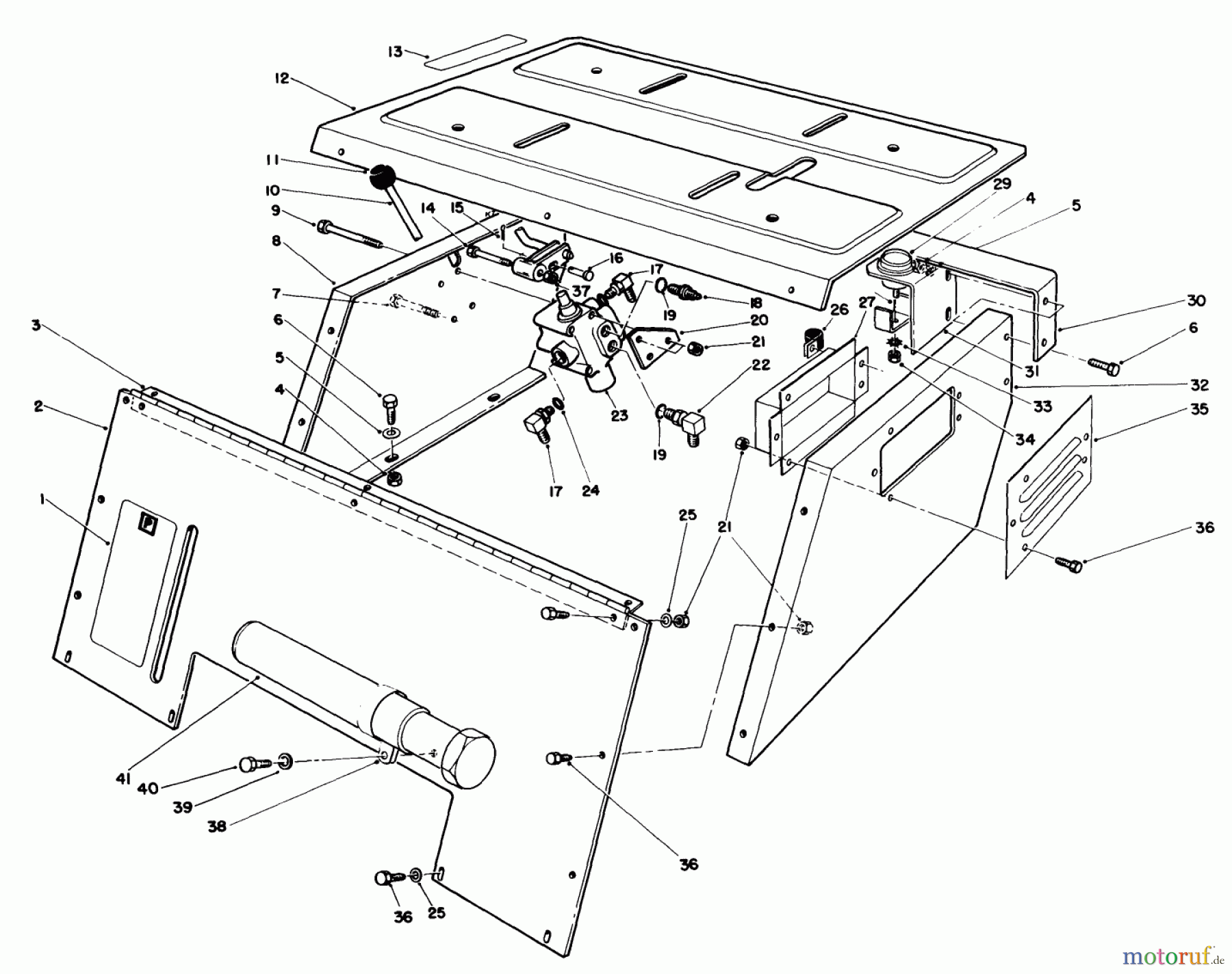 Toro Neu Mowers, Deck Assembly Only 30544 (117/120) - Toro 44