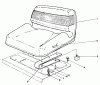 Toro 30544 (117/120) - 44" Side Discharge Mower, Groundsmaster 117/120, 1992 (200001-299999) Ersatzteile STANDARD SEAT KIT MODEL NO. 30746 (OPTIONAL)