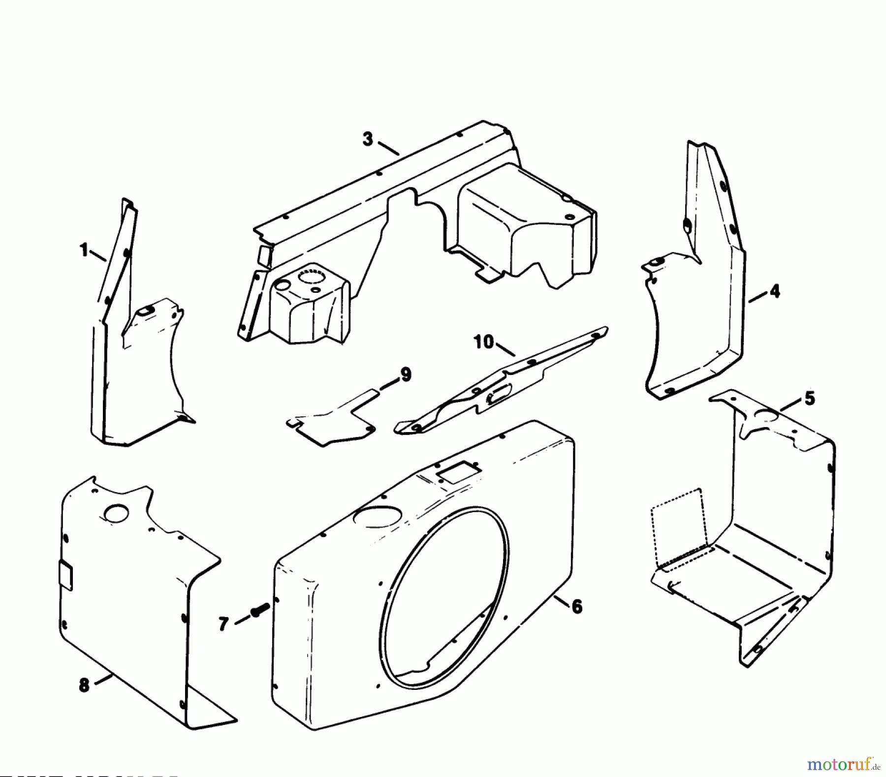 Toro Neu Mowers, Deck Assembly Only 30544 (120) - Toro 44