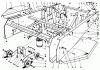 Toro 30544 (120) - 44" Side Discharge Mower, Groundsmaster 120, 1985 (500001-599999) Ersatzteile FRAME & JACKSHAFT ASSEMBLY