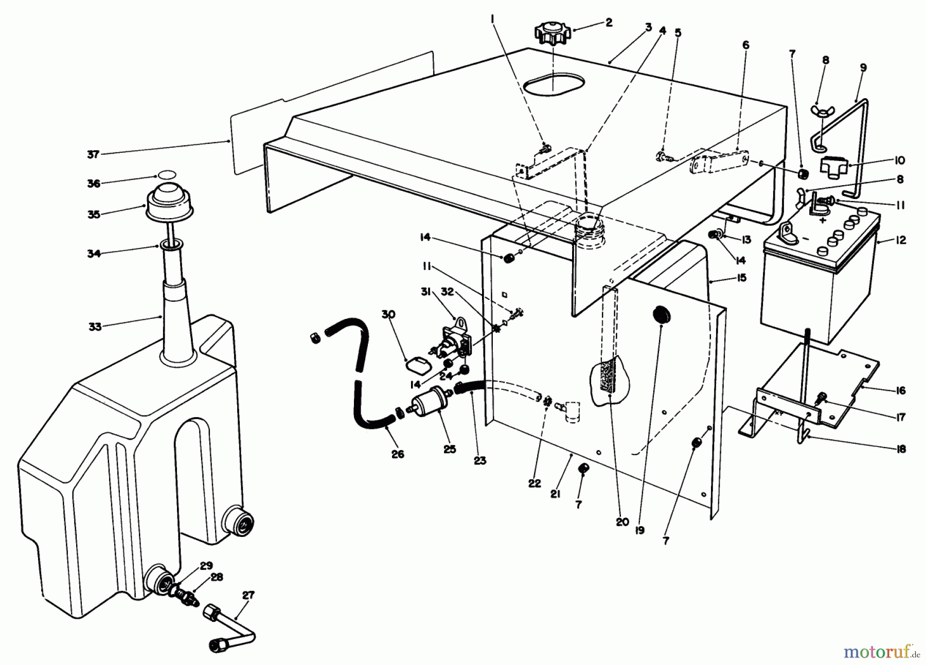 Toro Neu Mowers, Deck Assembly Only 30544 (120) - Toro 44