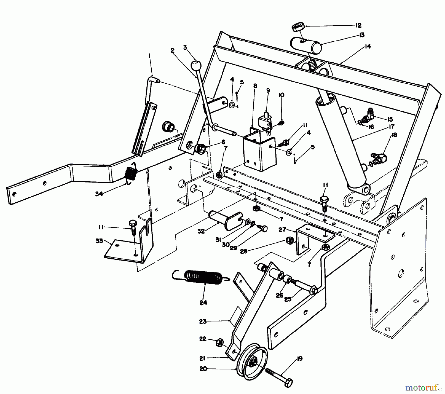 Toro Neu Mowers, Deck Assembly Only 30544 (120) - Toro 44