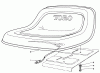 Toro 30544 (120) - 44" Side Discharge Mower, Groundsmaster 120, 1985 (500001-599999) Ersatzteile SEAT ASSEMBLY NO. 55-8690 (OPTIONAL)
