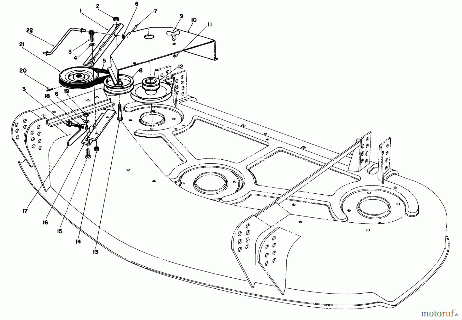 Toro Neu Mowers, Deck Assembly Only 30544 (120) - Toro 44