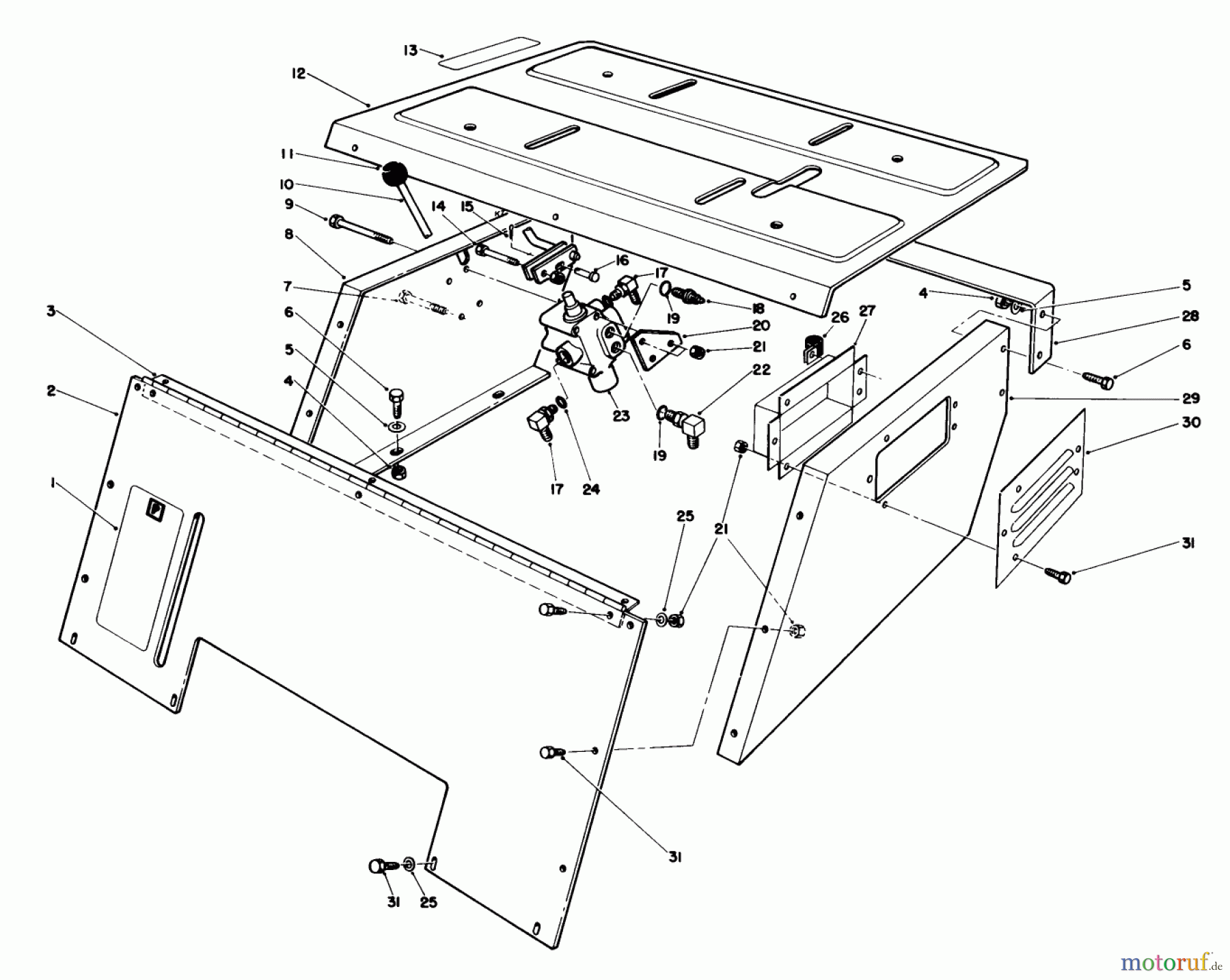 Toro Neu Mowers, Deck Assembly Only 30544 (120) - Toro 44