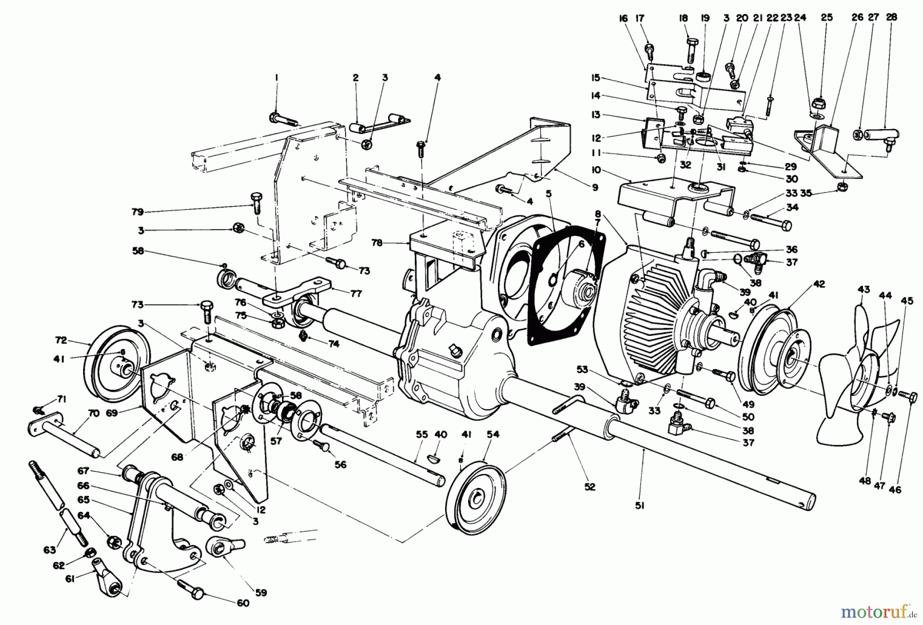 Toro Neu Mowers, Deck Assembly Only 30544 (120) - Toro 44
