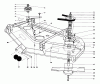 Toro 30544 (120) - 44" Side Discharge Mower, Groundsmaster 120, 1987 (700001-799999) Ersatzteile CUTTING UNIT MODEL NO. 30768 #1