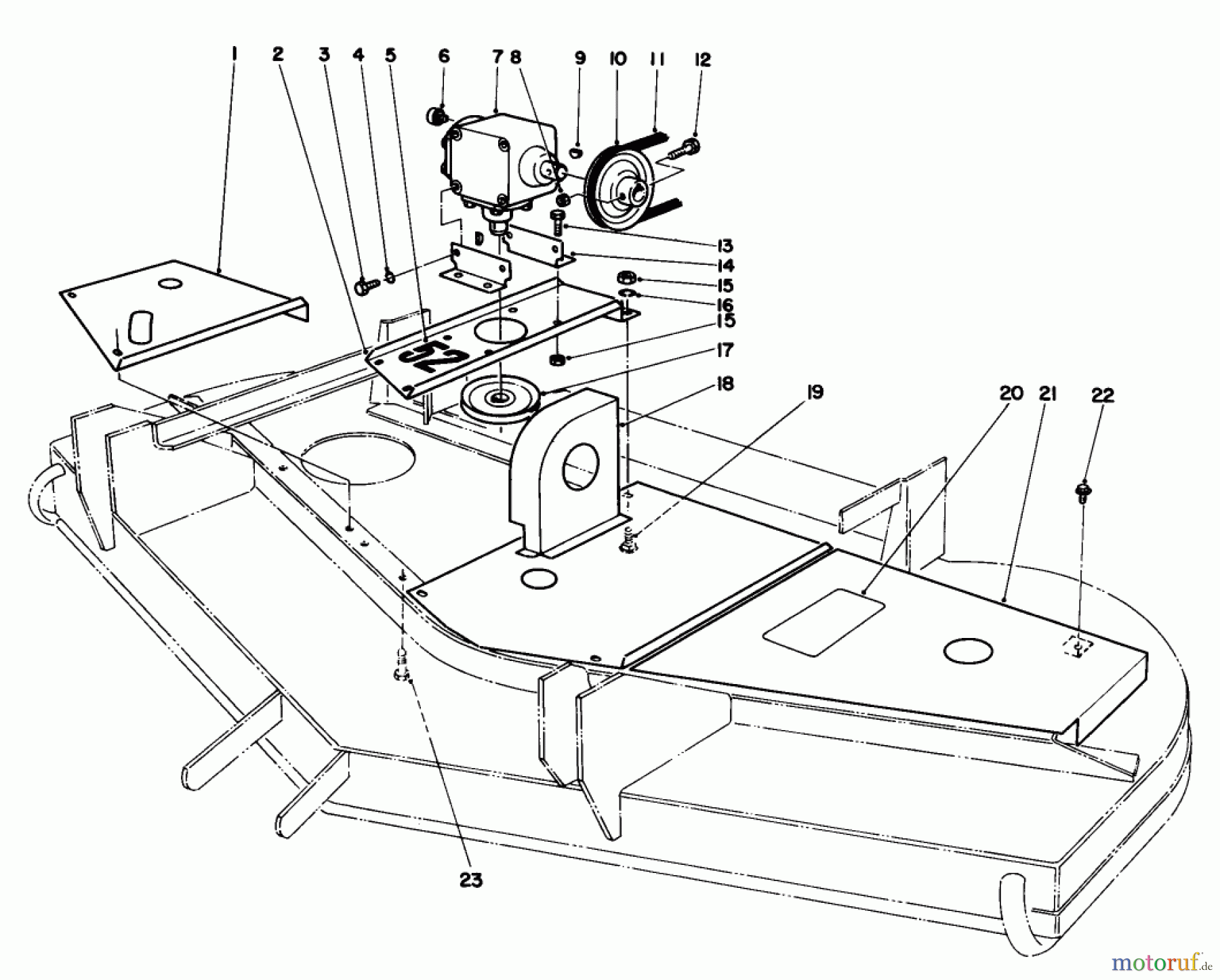 Toro Neu Mowers, Deck Assembly Only 30544 (120) - Toro 44