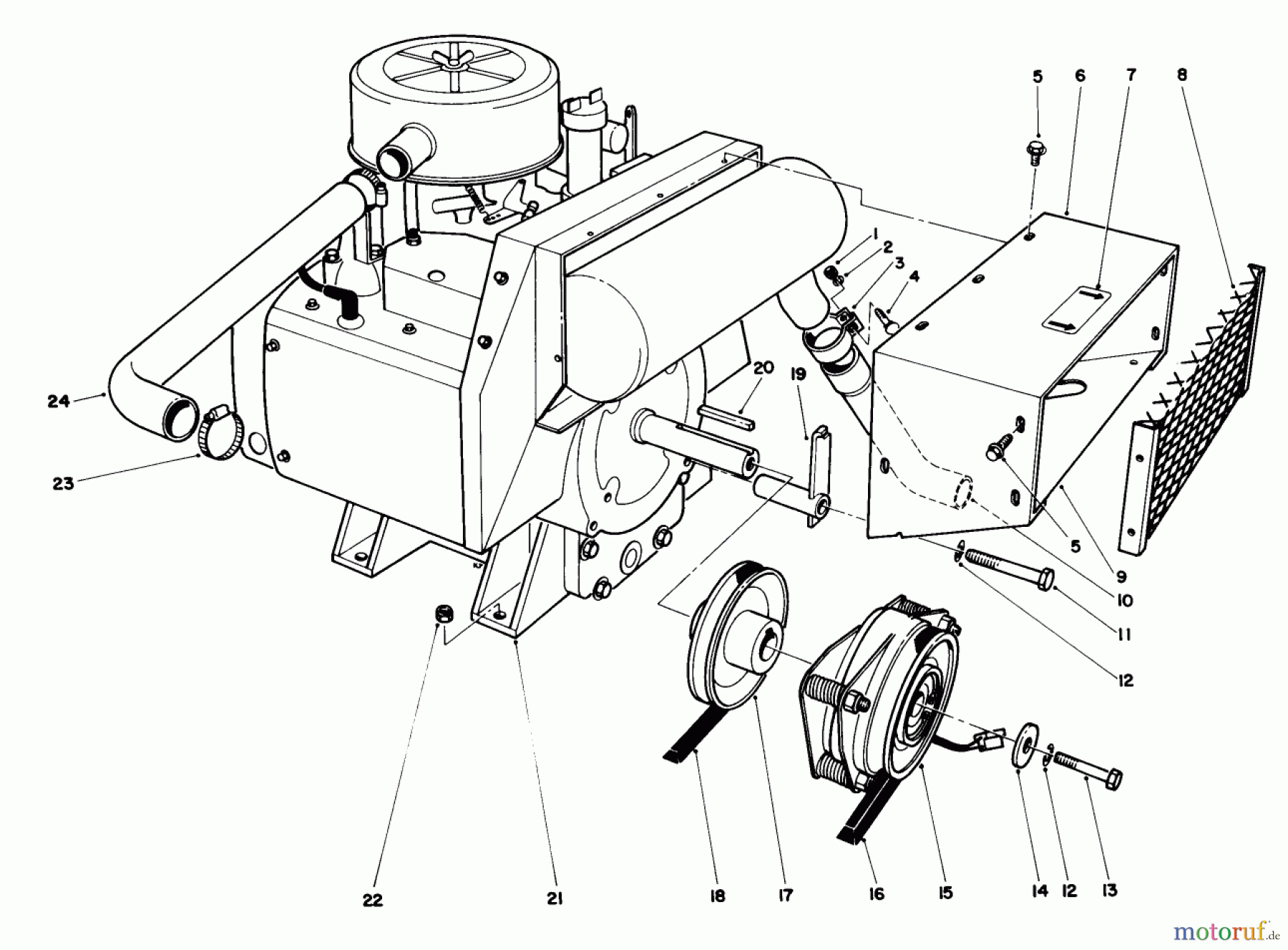 Toro Neu Mowers, Deck Assembly Only 30544 (120) - Toro 44