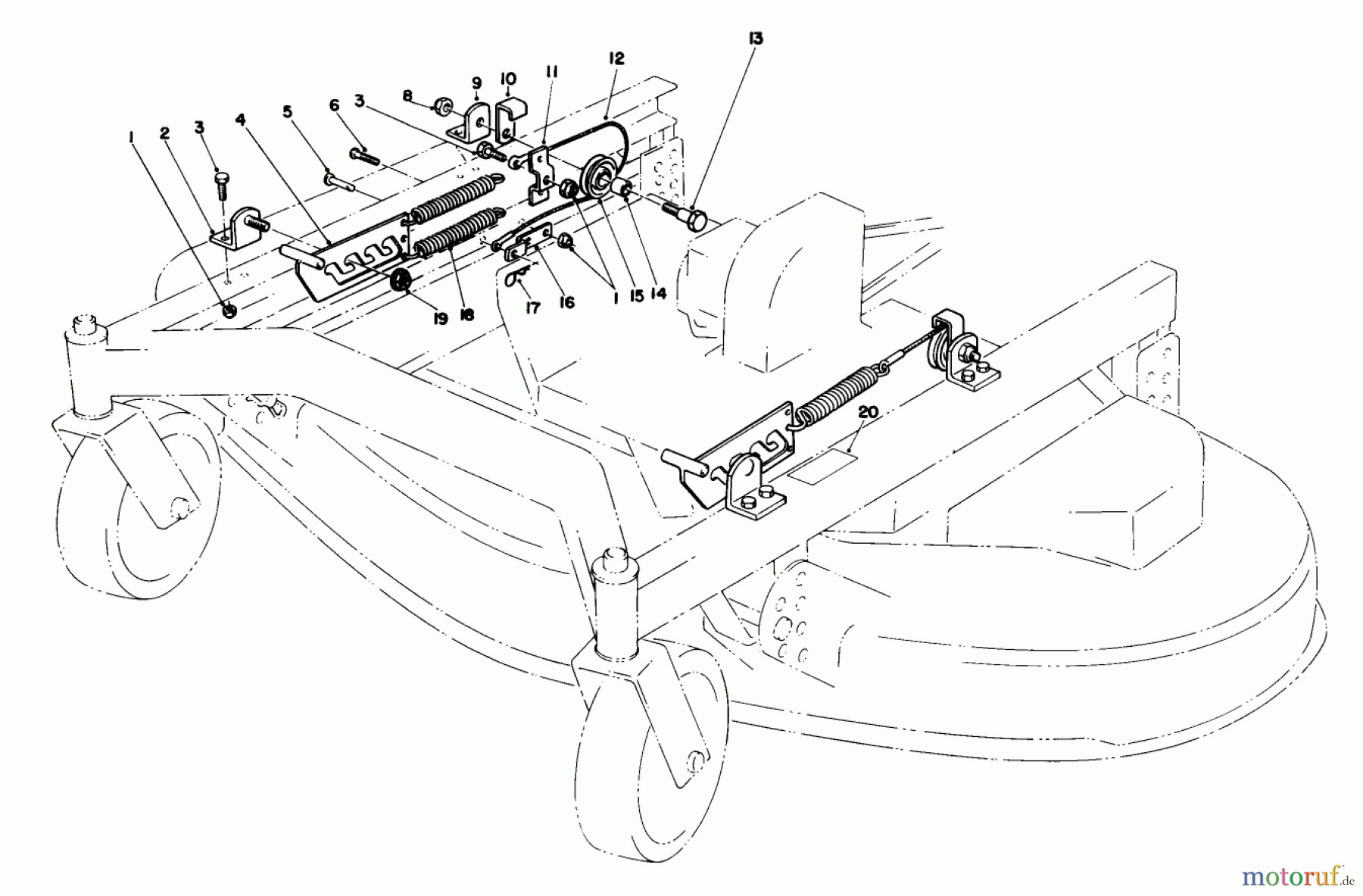  Toro Neu Mowers, Deck Assembly Only 30544 (120) - Toro 44