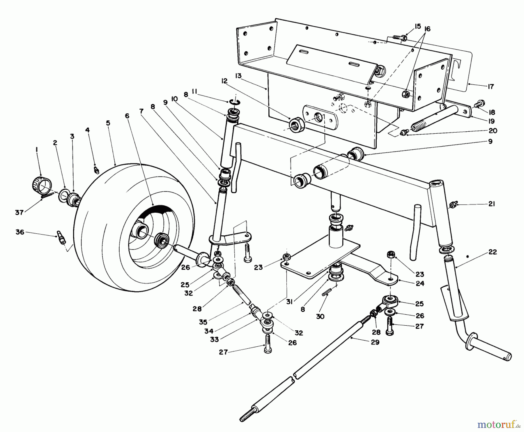 Toro Neu Mowers, Deck Assembly Only 30544 (120) - Toro 44