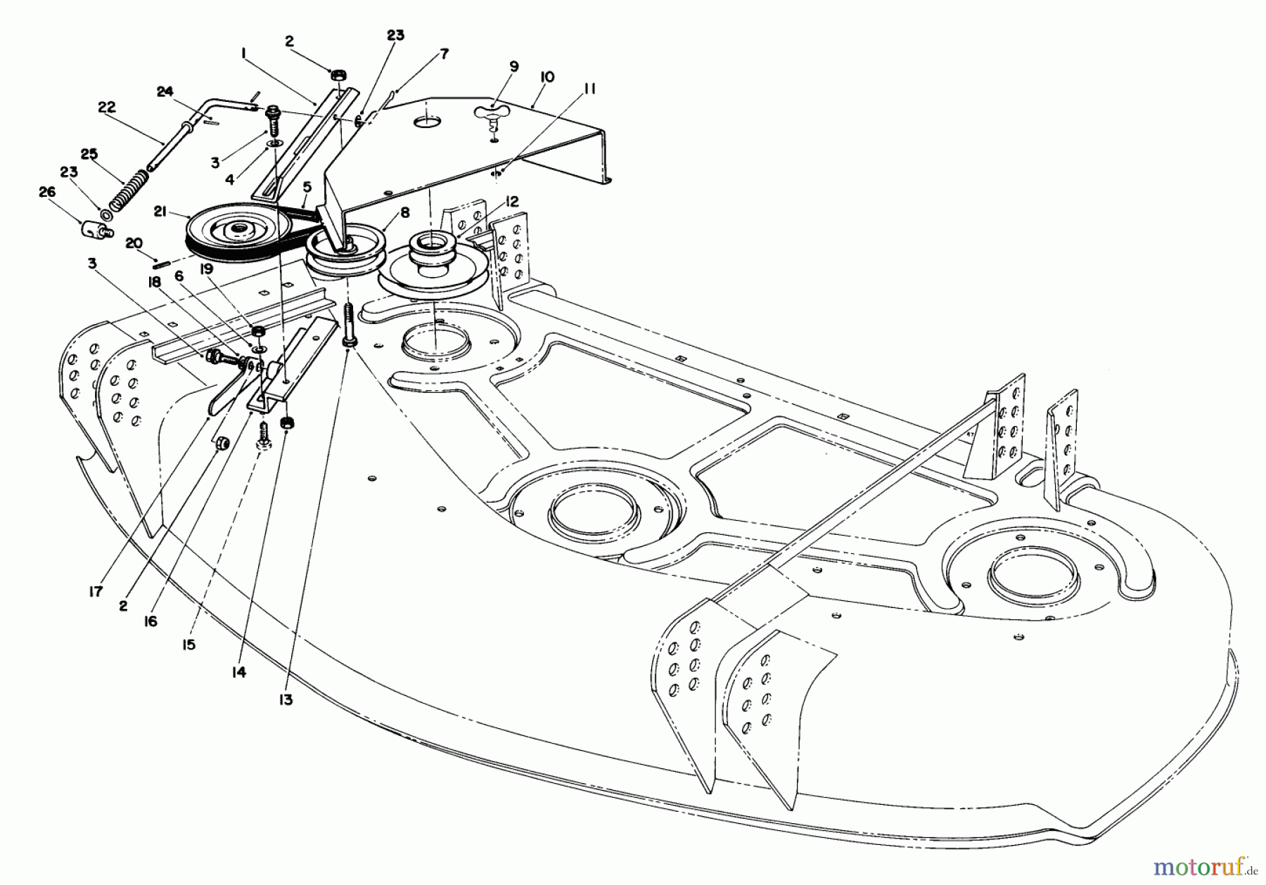 Toro Neu Mowers, Deck Assembly Only 30544 (120) - Toro 44