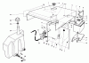 Toro 30544 (120) - 44" Side Discharge Mower, Groundsmaster 120, 1987 (700001-799999) Ersatzteile HOOD GAS & HYDRAULIC TANK ASSEMBLY