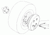 Toro 30544 (120) - 44" Side Discharge Mower, Groundsmaster 120, 1987 (700001-799999) Ersatzteile WHEEL WEIGHT KIT MODEL NO. 56-6620 (OPTIONAL) (FOR 44" SNOW THROWER MODEL NO. 30761)