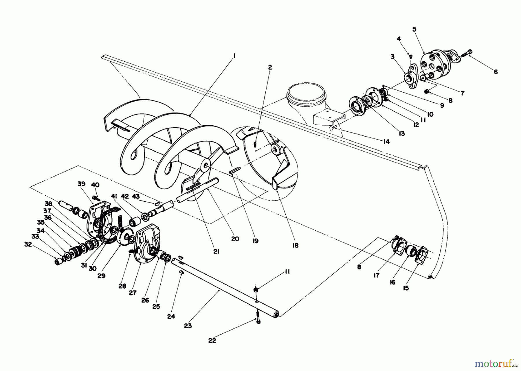 Toro Neu Mowers, Deck Assembly Only 30544 (120) - Toro 44