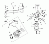 Toro 30544 (120) - 44" Side Discharge Mower, Groundsmaster 120, 1988 (800001-899999) Ersatzteile CARBURETOR KOHLER ENGINE MODEL NO. KT1 7QS TYPE NO. 24324