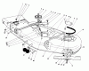 Toro 30544 (120) - 44" Side Discharge Mower, Groundsmaster 120, 1988 (800001-899999) Ersatzteile CUTTING UNIT MODEL NO. 30753 #1