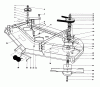 Toro 30544 (120) - 44" Side Discharge Mower, Groundsmaster 120, 1988 (800001-899999) Ersatzteile CUTTING UNIT MODEL NO. 30768 #1